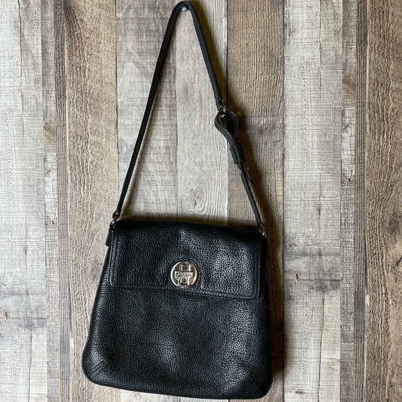 KATE SPADE Perforated Leather Black Double Vanessa York Street Noel Hobo - Picture 2 of 11